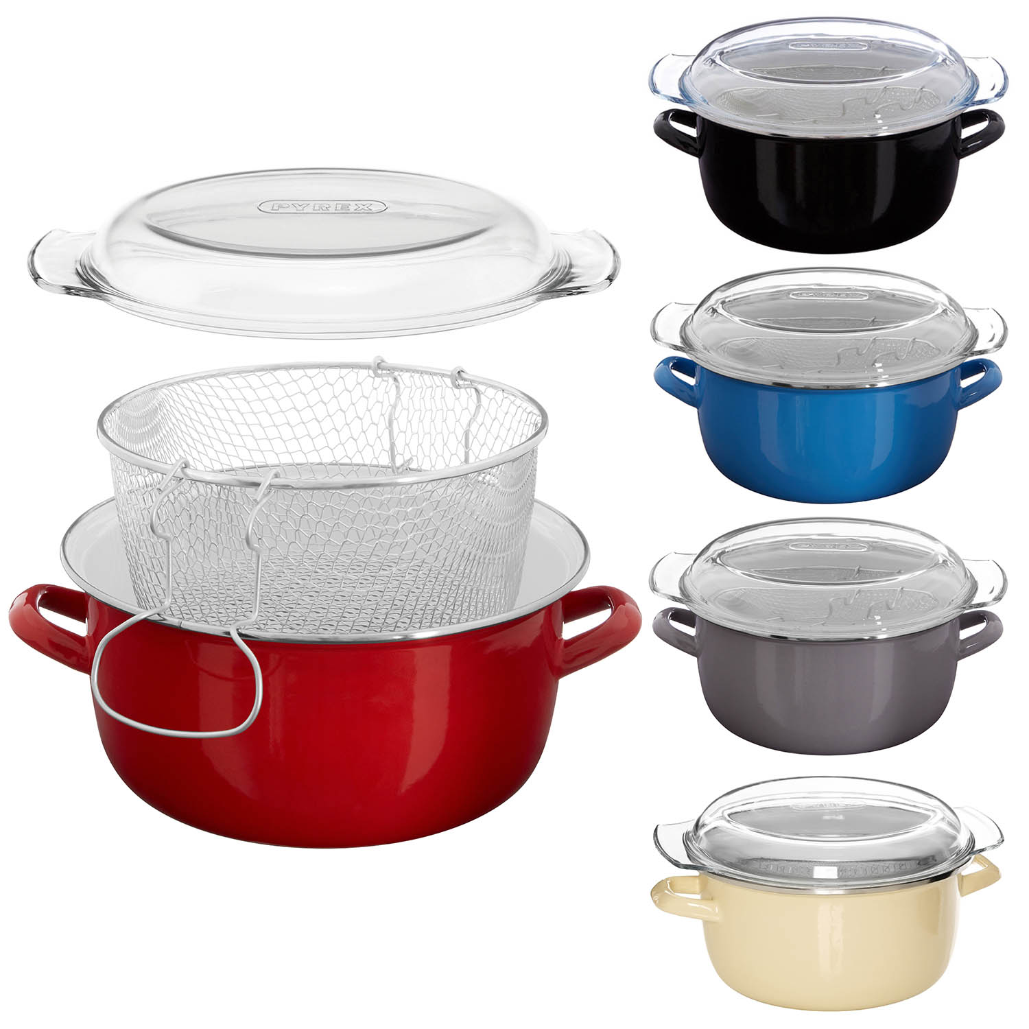 New 5L Stainless Steel Deep Fat Fryer Pan Frying Basket Cooking Pot